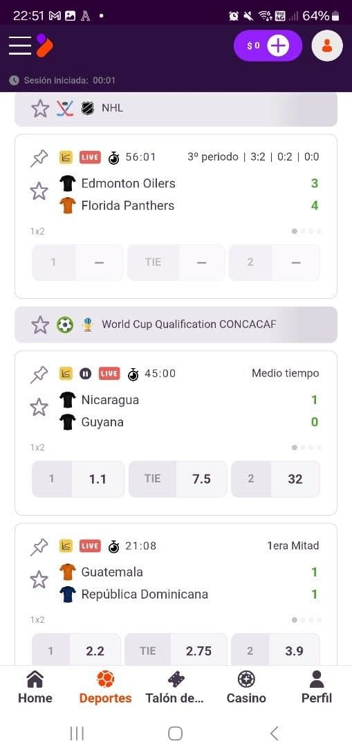 Apuestas en vivo y streaming en Tonybet