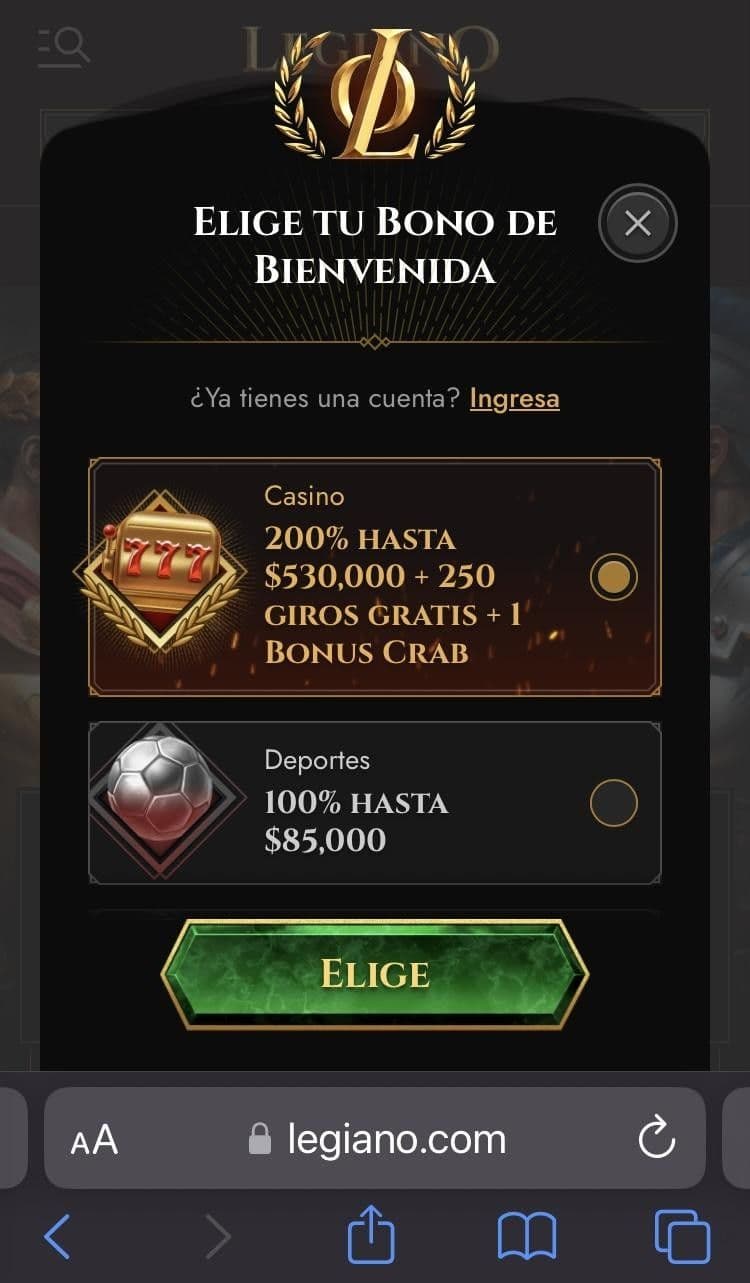 Elige uno de los bonos Legiano Chile disponibles.jpg