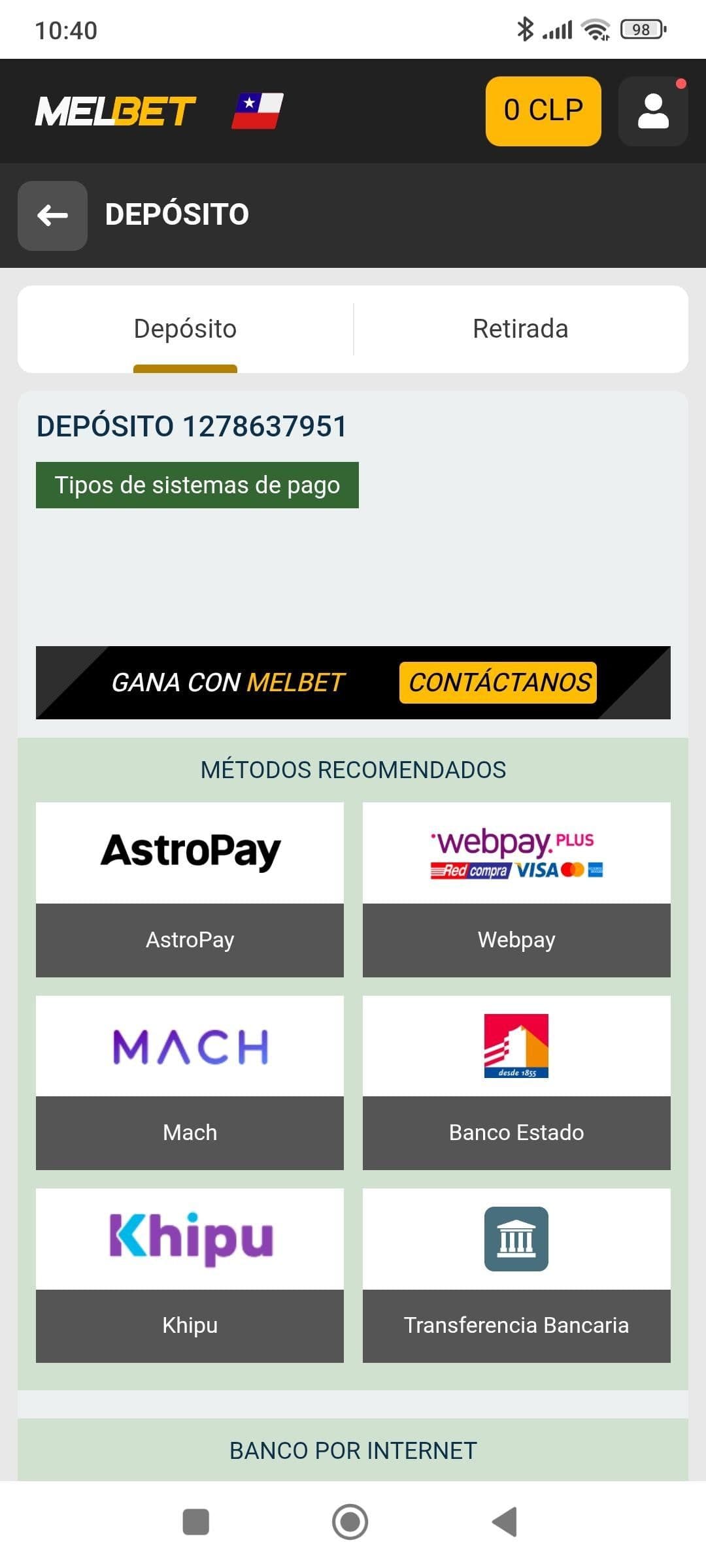 Métodos de pago elegibles para el bono 