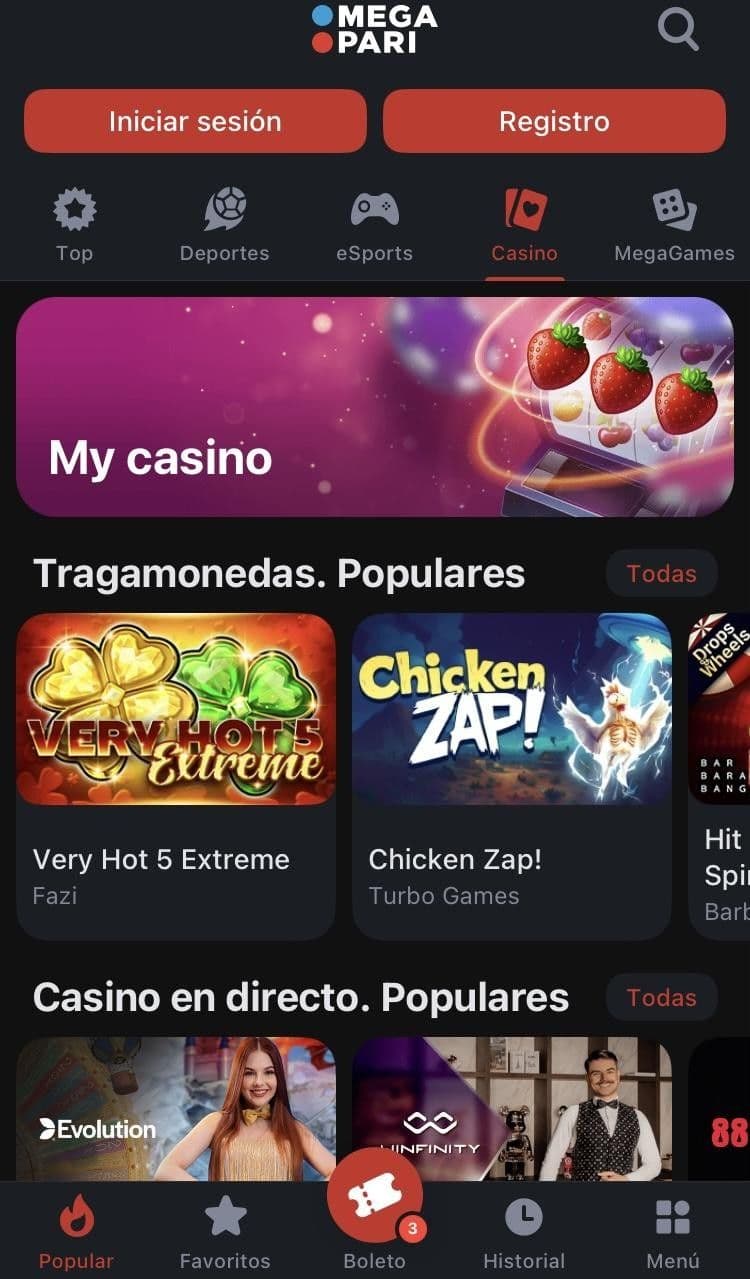 Reseña del Casino Megapari