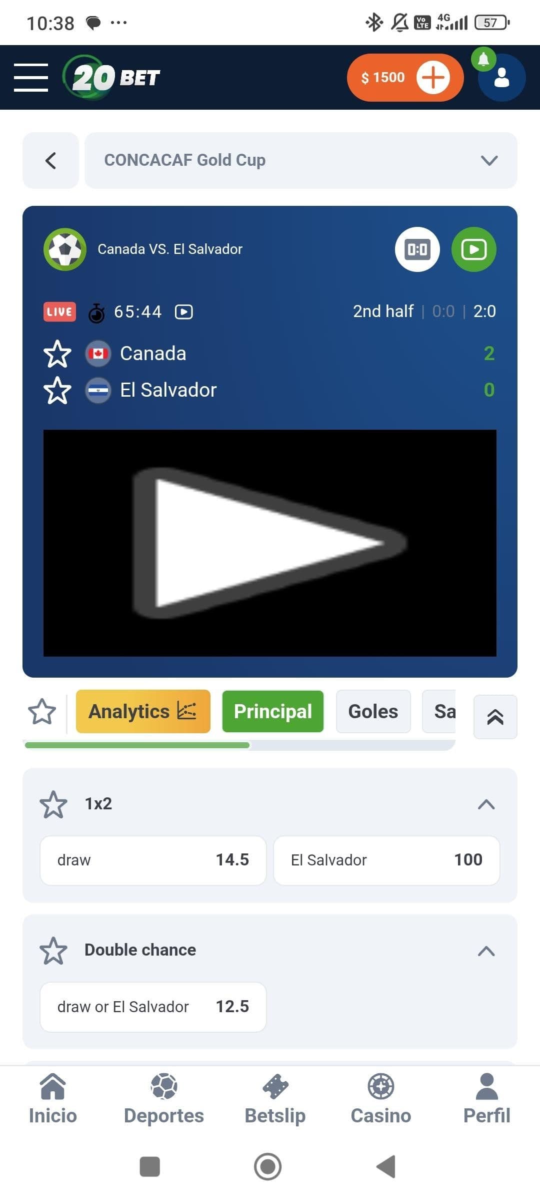 Apuestas en vivo y retransmisiones