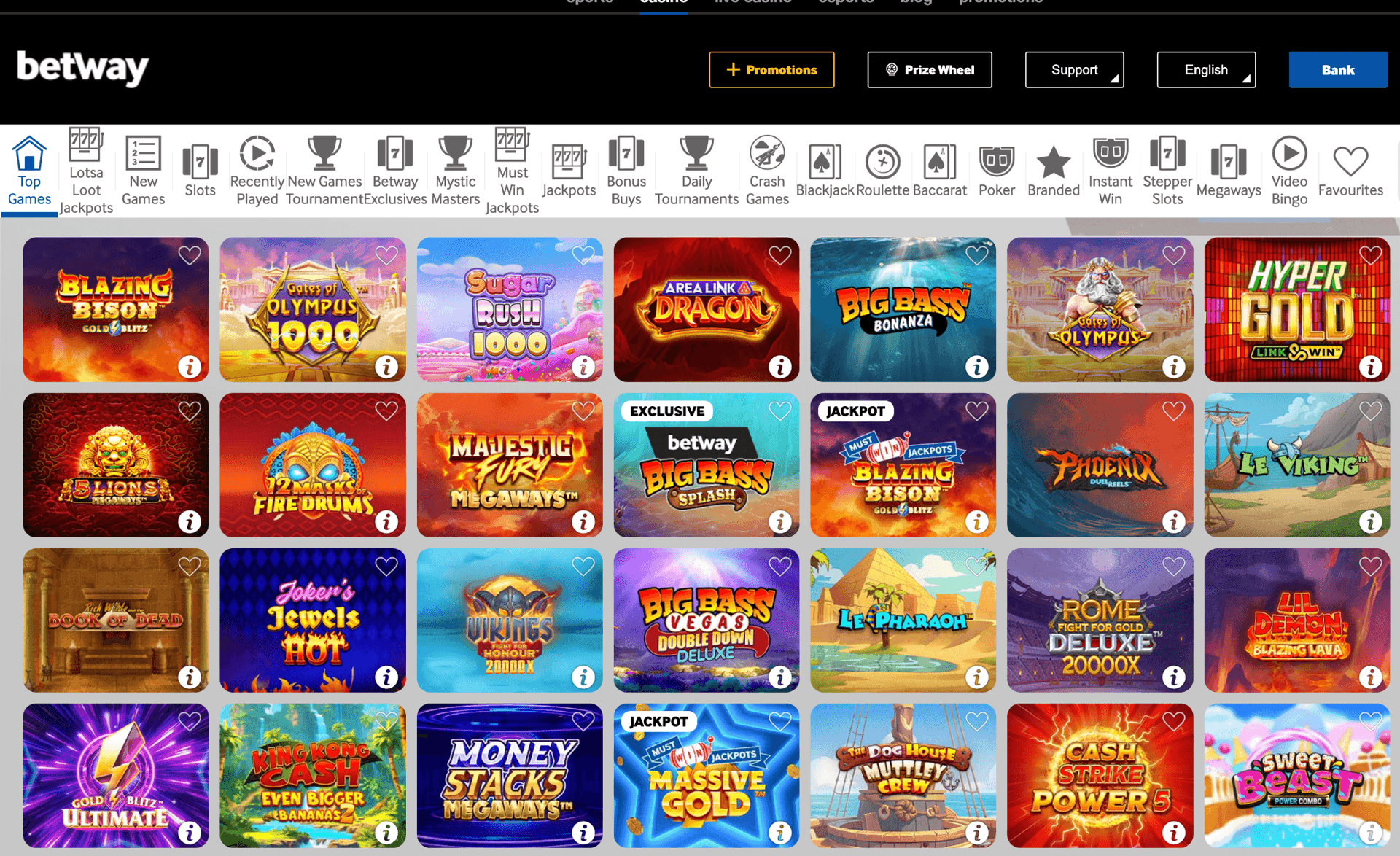 Betway Casino Review