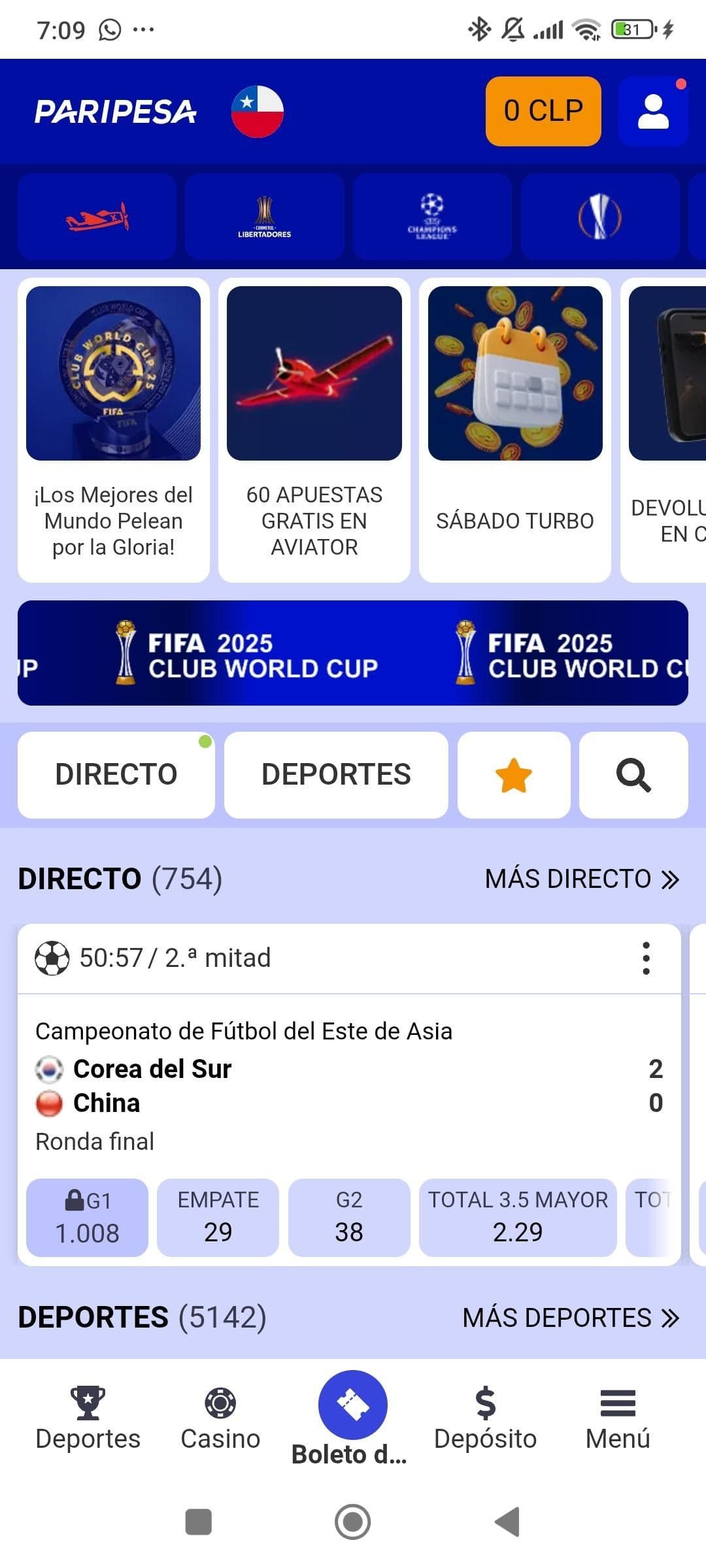 Descargar la aplicación Paripesa Chile