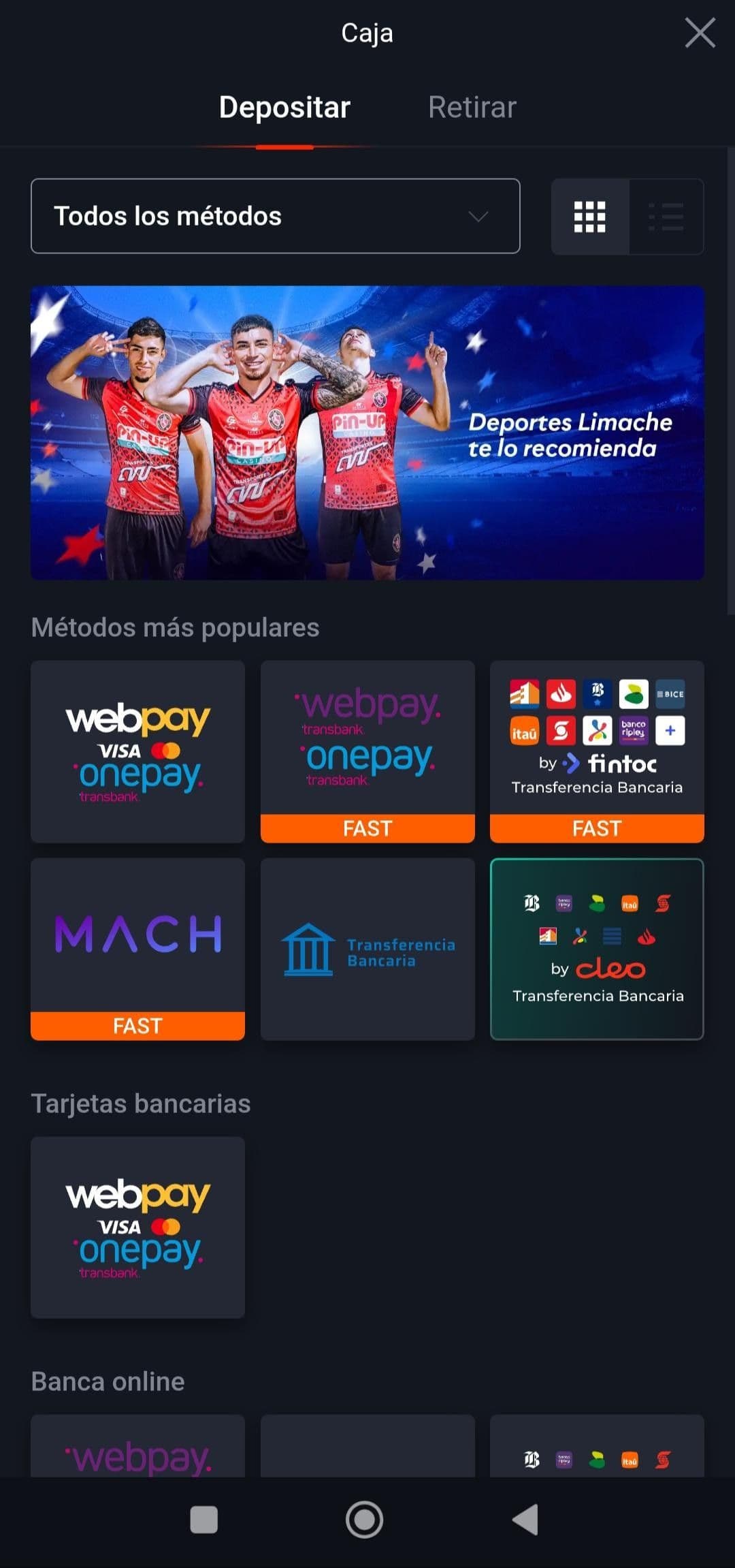 Haz clic en ‘Depositar’, ubicado en la esquina superior derecha del sitio web.jpg