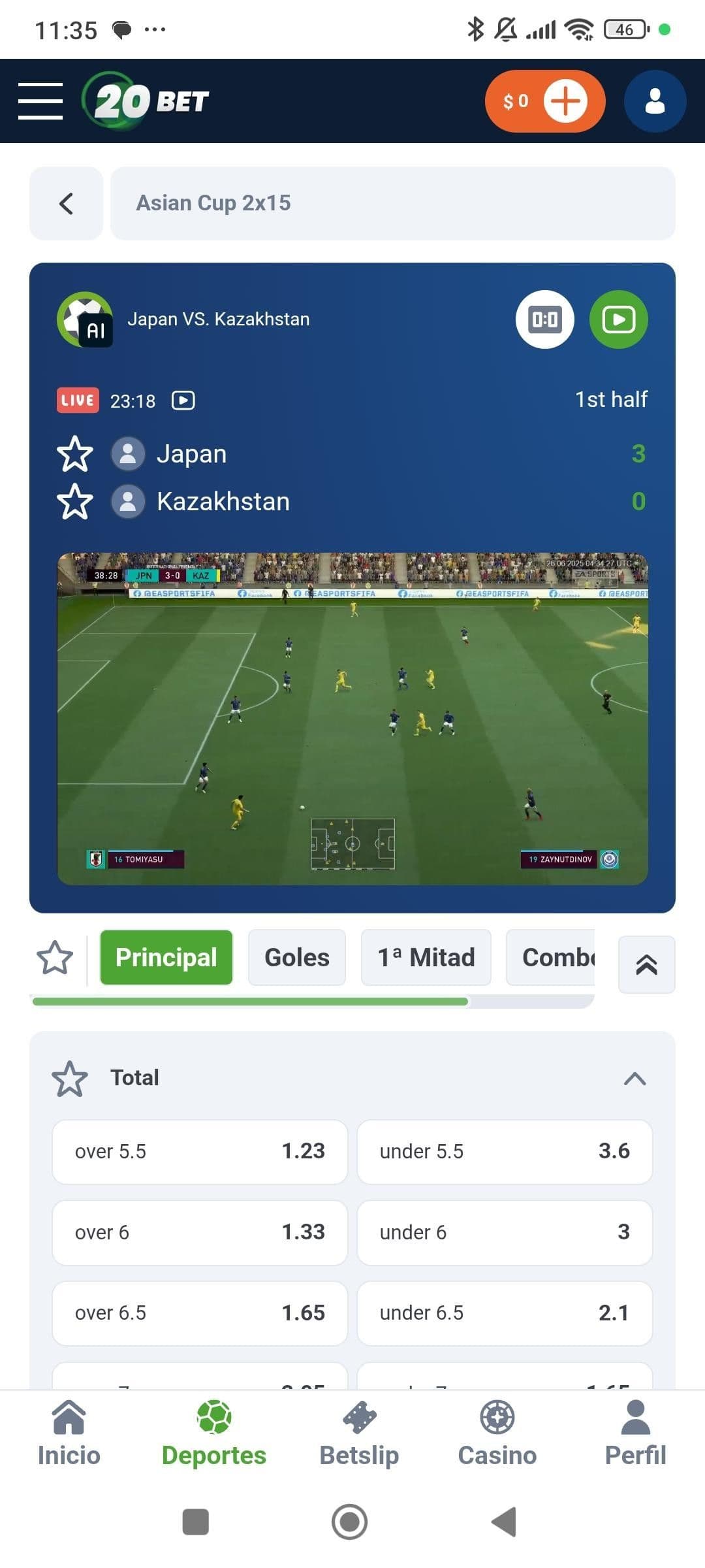 Reseña de las apuestas de eSports de 20bet