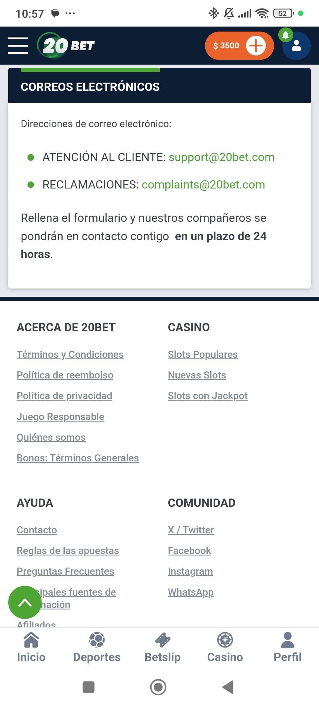 Si eliges soporte se abrirá la sección del formulario de contacto..jpg